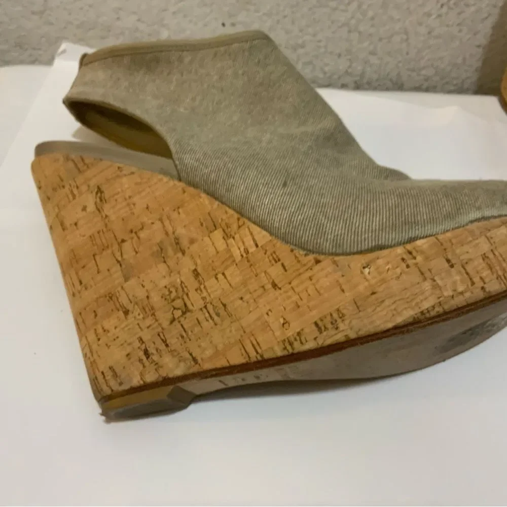 Stuart Weitzman Glover Stretch Wedge Sandal 10.5 M - Picture 5 of 10
